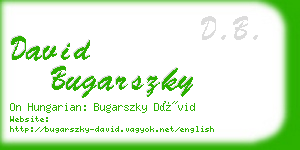 david bugarszky business card